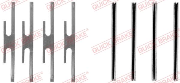 QUICK BRAKE 109-1012 Accessory Kit, disc brake pad