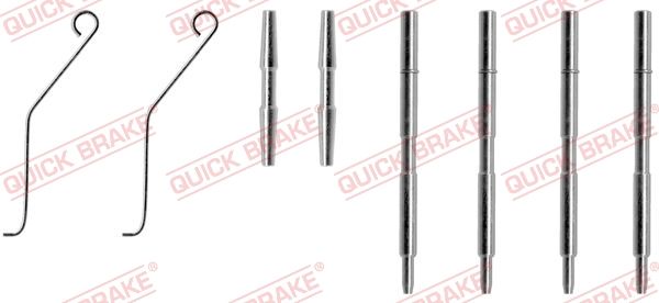 QUICK BRAKE 109-1044 Accessory Kit, disc brake pad