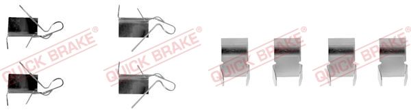 QUICK BRAKE 109-1060 Accessory Kit, disc brake pad