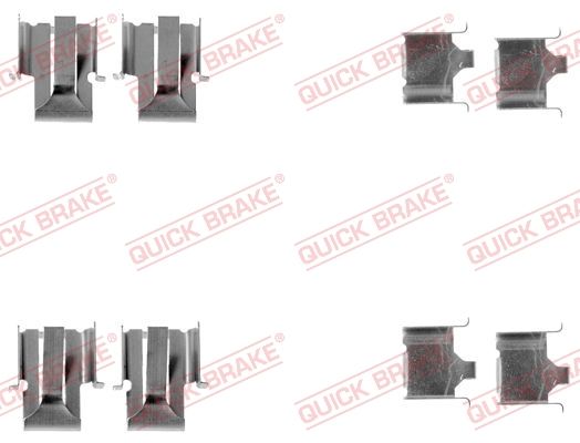 QUICK BRAKE 109-1078 Accessory Kit, disc brake pad