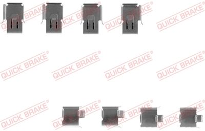 Accessory Kit, disc brake pad QUICK BRAKE 109-1171