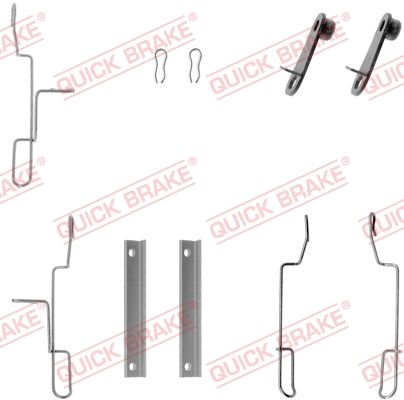 QUICK BRAKE 109-1188 Accessory Kit, disc brake pad
