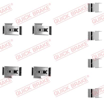 QUICK BRAKE 109-1198 Accessory Kit, disc brake pad