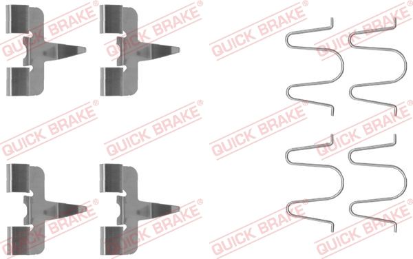 QUICK BRAKE 109-1207 Accessory Kit, disc brake pad