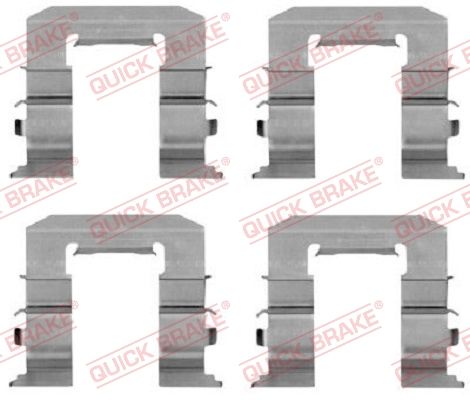 QUICK BRAKE 109-1212 Accessory Kit, disc brake pad