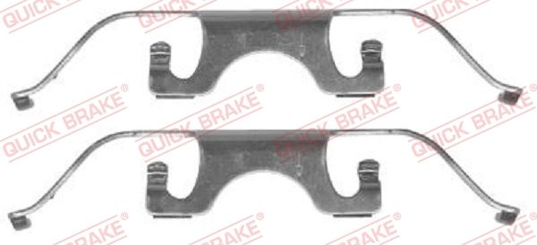 QUICK BRAKE 109-1224 Accessory Kit, disc brake pad