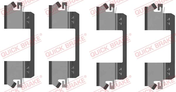 QUICK BRAKE 109-1234 Accessory Kit, disc brake pad