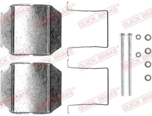 QUICK BRAKE 109-1237 Accessory Kit, disc brake pad