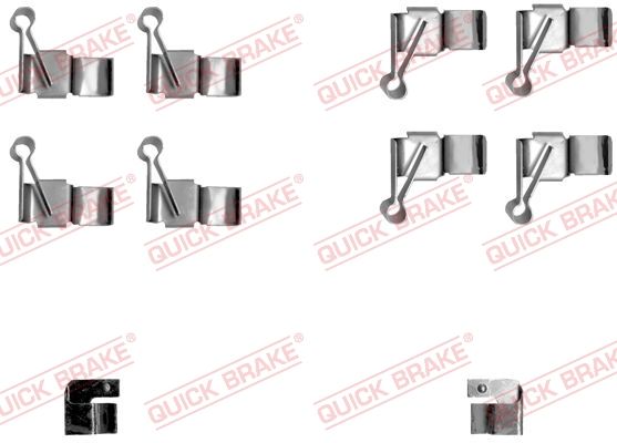 QUICK BRAKE 109-1238 Accessory Kit, disc brake pad