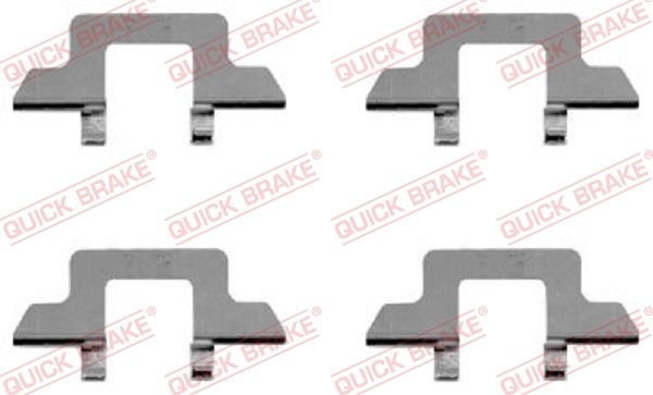 QUICK BRAKE 109-1242 Accessory Kit, disc brake pad