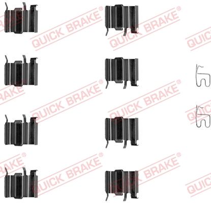 QUICK BRAKE 109-1244 Accessory Kit, disc brake pad