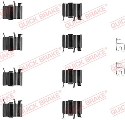 Accessory Kit, disc brake pad QUICK BRAKE 109-1244