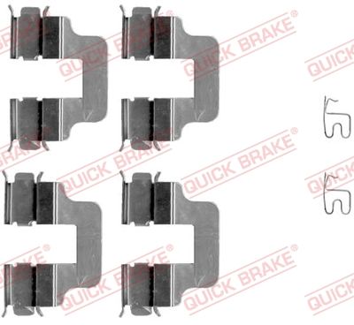 Accessory Kit, disc brake pad QUICK BRAKE 109-1245