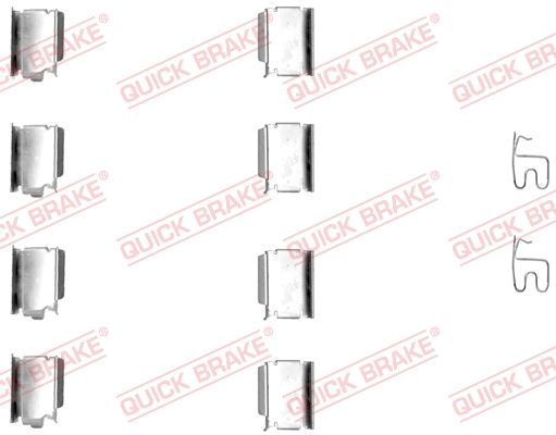 QUICK BRAKE 109-1246 Accessory Kit, disc brake pad