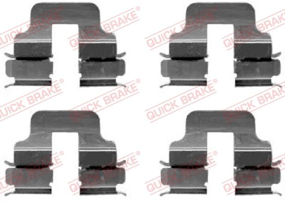 QUICK BRAKE 109-1247 Accessory Kit, disc brake pad