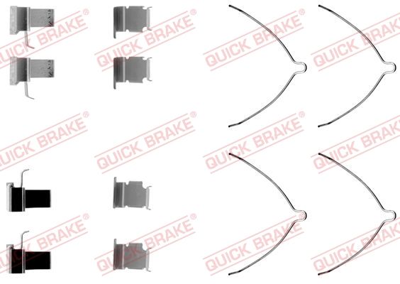 QUICK BRAKE 109-1261 Accessory Kit, disc brake pad