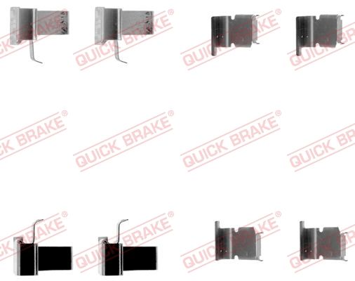 QUICK BRAKE 109-1262 Accessory Kit, disc brake pad