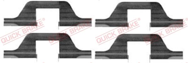 QUICK BRAKE 109-1263 Accessory Kit, disc brake pad