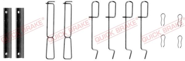 QUICK BRAKE 109-1265 Accessory Kit, disc brake pad