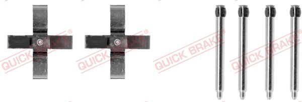 QUICK BRAKE 109-1266 Accessory Kit, disc brake pad
