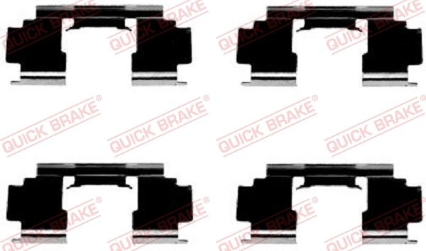 QUICK BRAKE 109-1276 Accessory Kit, disc brake pad