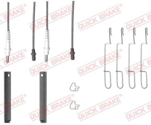 QUICK BRAKE 109-1280X Accessory Kit, disc brake pad