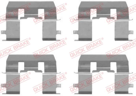 QUICK BRAKE 109-1281 Accessory Kit, disc brake pad