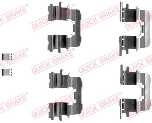 QUICK BRAKE 109-1290 Accessory Kit, disc brake pad