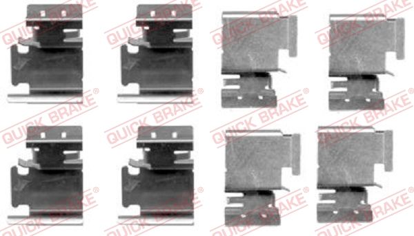 QUICK BRAKE 109-1298 Accessory Kit, disc brake pad