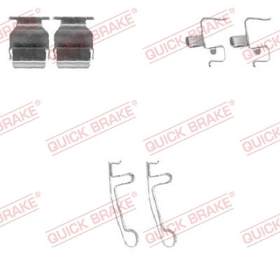 Accessory Kit, disc brake pad QUICK BRAKE 109-1604