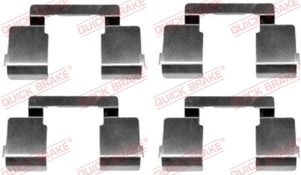 QUICK BRAKE 109-1609 Accessory Kit, disc brake pad