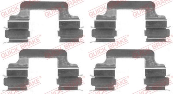 QUICK BRAKE 109-1610 Accessory Kit, disc brake pad