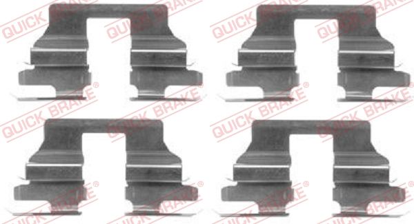 QUICK BRAKE 109-1619 Accessory Kit, disc brake pad
