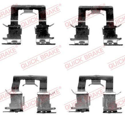 QUICK BRAKE 109-1620 Accessory Kit, disc brake pad