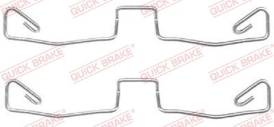 Accessory Kit, disc brake pad QUICK BRAKE 109-1633