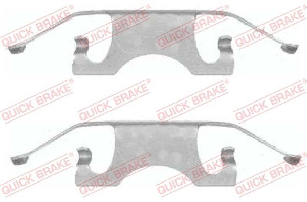 QUICK BRAKE 109-1640 Accessory Kit, disc brake pad