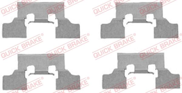 QUICK BRAKE 109-1647 Accessory Kit, disc brake pad