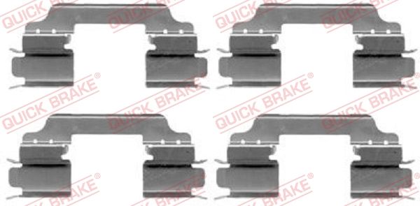 QUICK BRAKE 109-1649 Accessory Kit, disc brake pad