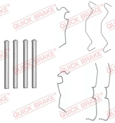 Accessory Kit, disc brake pad QUICK BRAKE 109-1650