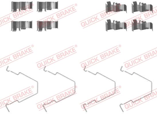 QUICK BRAKE 109-1652 Accessory Kit, disc brake pad