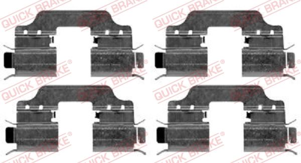 QUICK BRAKE 109-1653 Accessory Kit, disc brake pad