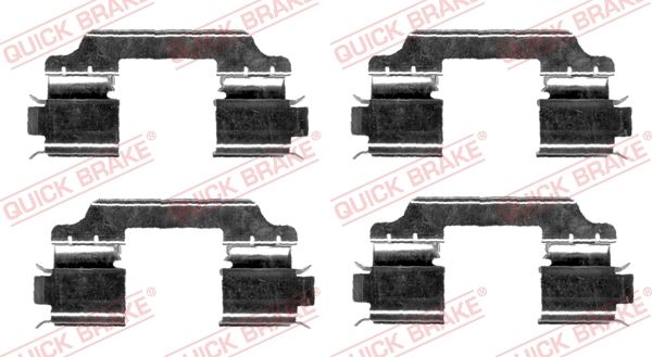 QUICK BRAKE 109-1654 Accessory Kit, disc brake pad
