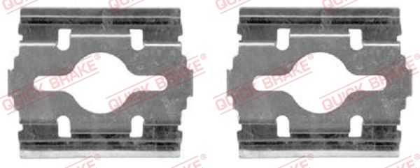 QUICK BRAKE 109-1657 Accessory Kit, disc brake pad
