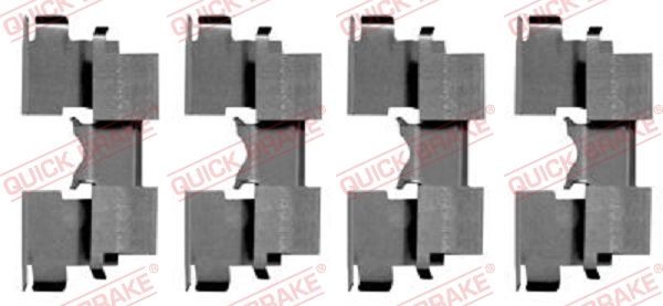 QUICK BRAKE 109-1662 Accessory Kit, disc brake pad