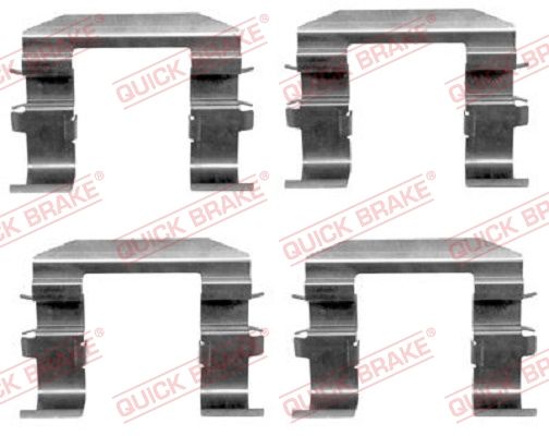 QUICK BRAKE 109-1664 Accessory Kit, disc brake pad