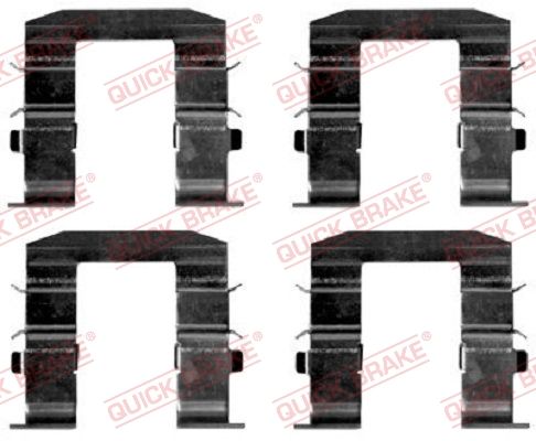 QUICK BRAKE 109-1665 Accessory Kit, disc brake pad