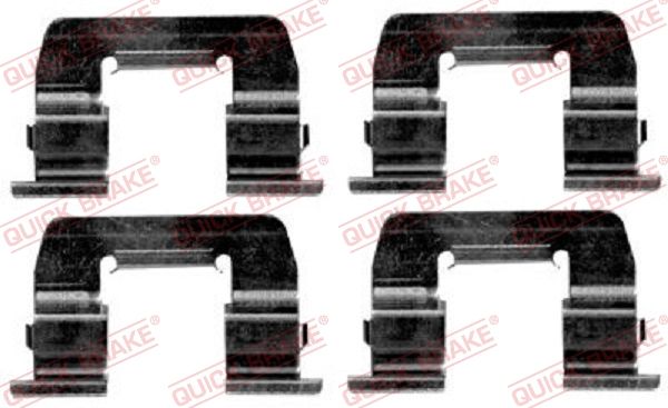 QUICK BRAKE 109-1668 Accessory Kit, disc brake pad