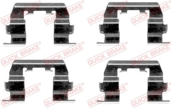 QUICK BRAKE 109-1669 Accessory Kit, disc brake pad