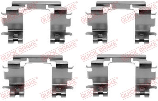 QUICK BRAKE 109-1670 Accessory Kit, disc brake pad