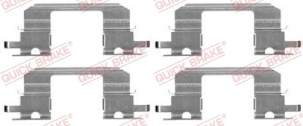 QUICK BRAKE 109-1672 Accessory Kit, disc brake pad